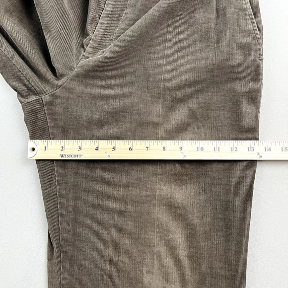 Vintage Towncraft Corduroy Pants Mens 36x32 Brown Chino Pleated Straight Leg 90s - Picture 13 of 13
